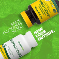 Thumbnail for NaturesPlus Ginkgo-Combo - 60 Capsules - Cognition Support Supplement - Allergen Free, Vegetarian, Gluten Free - 60 Servings