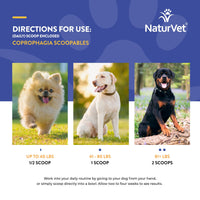Thumbnail for NaturVet Scoopables Coprophagia for Dogs - No Poop Eating for Dogs - Stool Eating Deterrent Supplement with Probiotic & Digestive Enzymes - Hickory Smoked Bacon Flavored | 11oz Bag