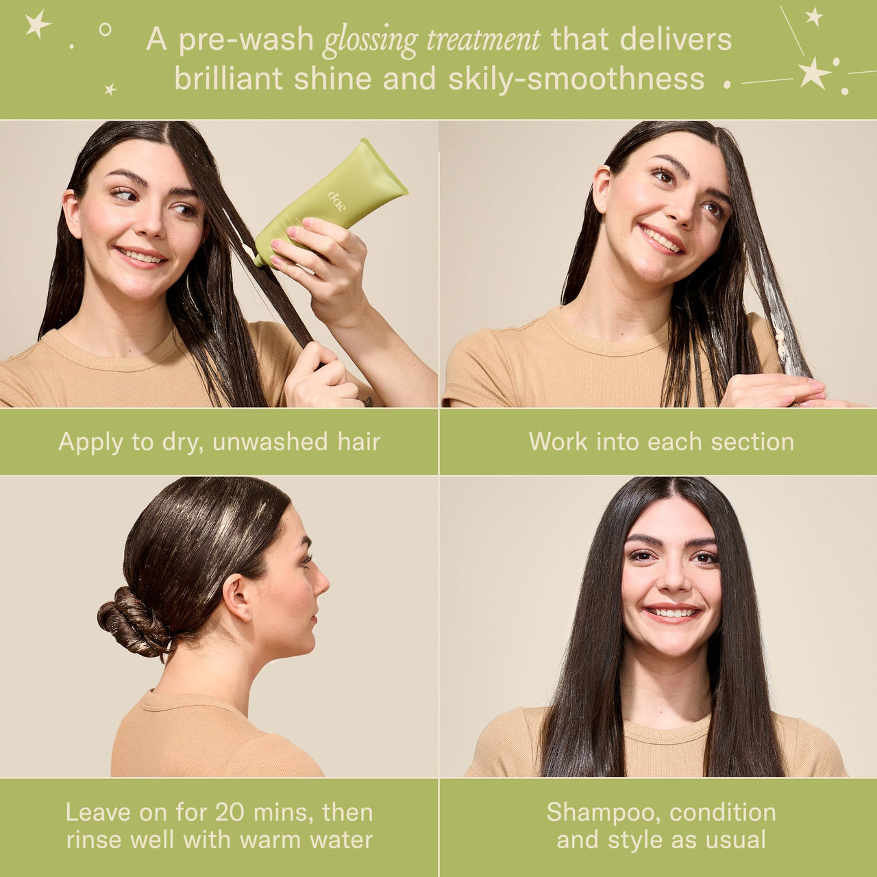 DAE Shine Bright Set (Signature Shampoo, Signature Conditioner & Stargloss Treatment)