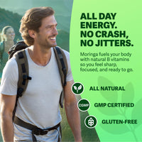 Thumbnail for Rosabella Moringa Capsules - Pure Moringa Powder, Energy, Skin, Immune & Gut Health Superfood, Rich in Antioxidants, Essential Vitamins & Amino Acids, Natural Green Superfood Supplement - 60 Count