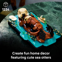 Thumbnail for LEGO Ideas Floating Sea Otters Building Sets for Adults - Room or Office Decor for Women & Men, Ages 18+ - Gift Ideas for Birthday - 21366
