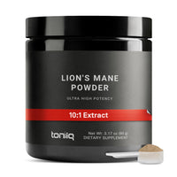 Thumbnail for Toniiq Lion’s Mane Powder - Ultra High Potency 10:1 Extract with 30% Polysaccharides - Highly Concentrated - Third-Party Lab Tested - 90g