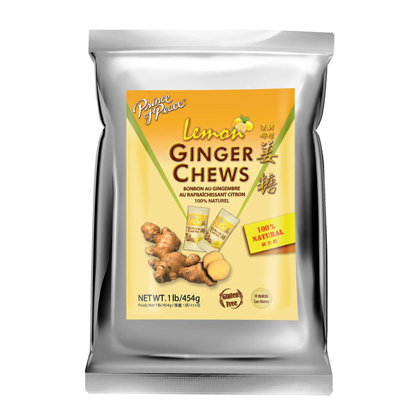 Prince of Peace Ginger Chews With Lemon, 1 lb. â€“ Candied Natural Candy