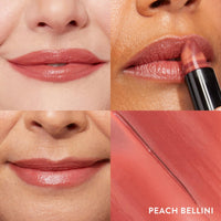 Thumbnail for LAURA GELLER NEW YORK Italian Marble Sheer Lipstick - Peach Bellini - Hydrating & Lightweight - Vitamin E & Caster Seed Oil - Cream Finish