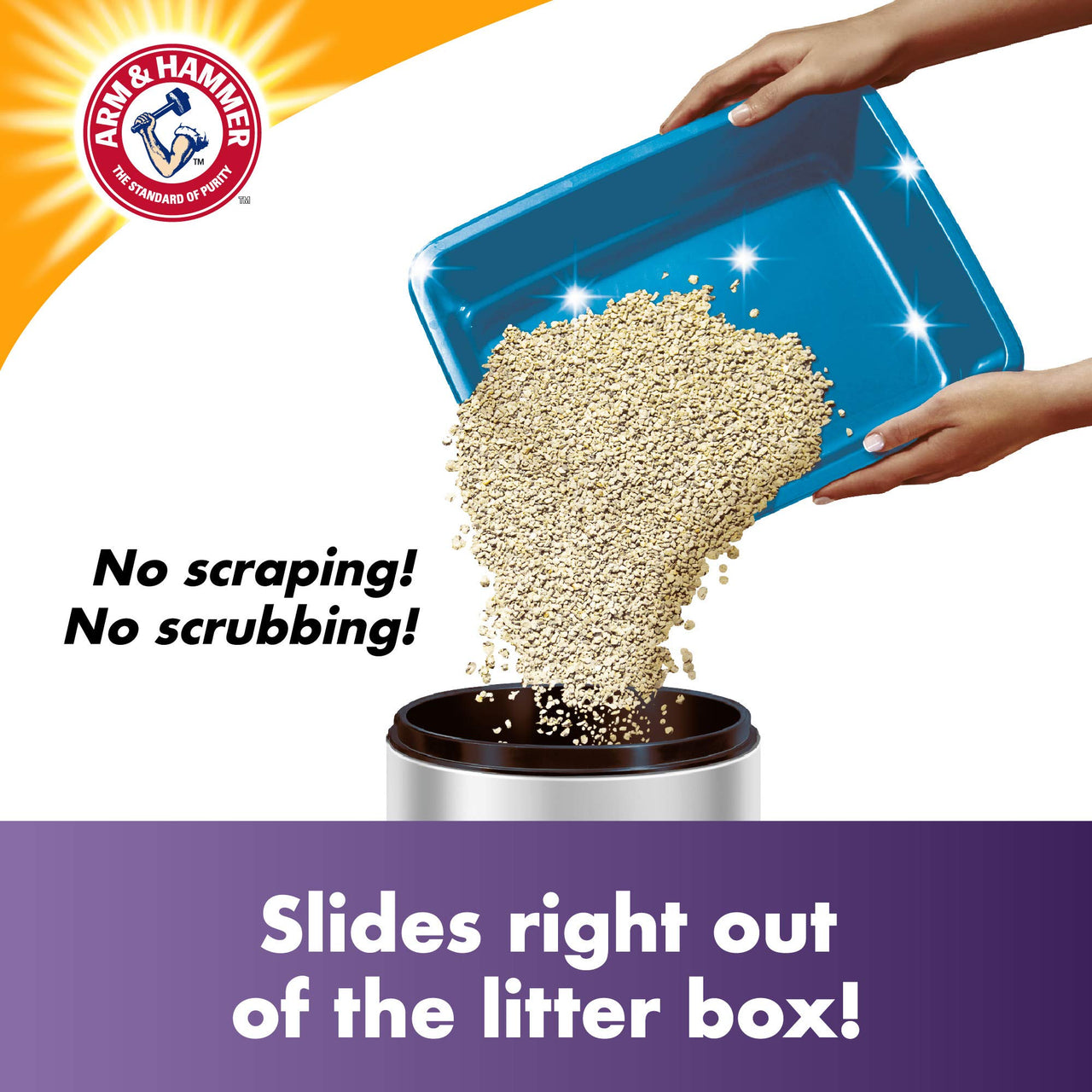 Arm & Hammer Slide Clumping Cat Litter, Non-Stop Odor Control, 14lb