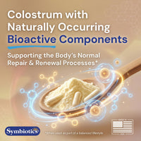 Thumbnail for Symbiotics Colostrum Vegetable Capsules, 60 Count – Immune & Gut Support with Lactoferrin and Naturally Occurring IgG – Gluten Free, RBST-Free - 60