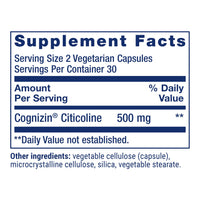 Thumbnail for Life Extension Citicoline (CDP-Choline) - Citicoline Supplement for Brain & Cognitive Health, Focus, Attention, Memory Function - Non-GMO, Gluten Free, Vegetarian - 60 Capsules