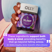 Thumbnail for OLLY Restful Sleep Gummy Supplement with Melatonin & L-Theanine Chamomile, Blackberry Zen, 50 Gummies (25 Day Supply) Supports a Healthy Sleep Cycle* (Packaging May Vary)