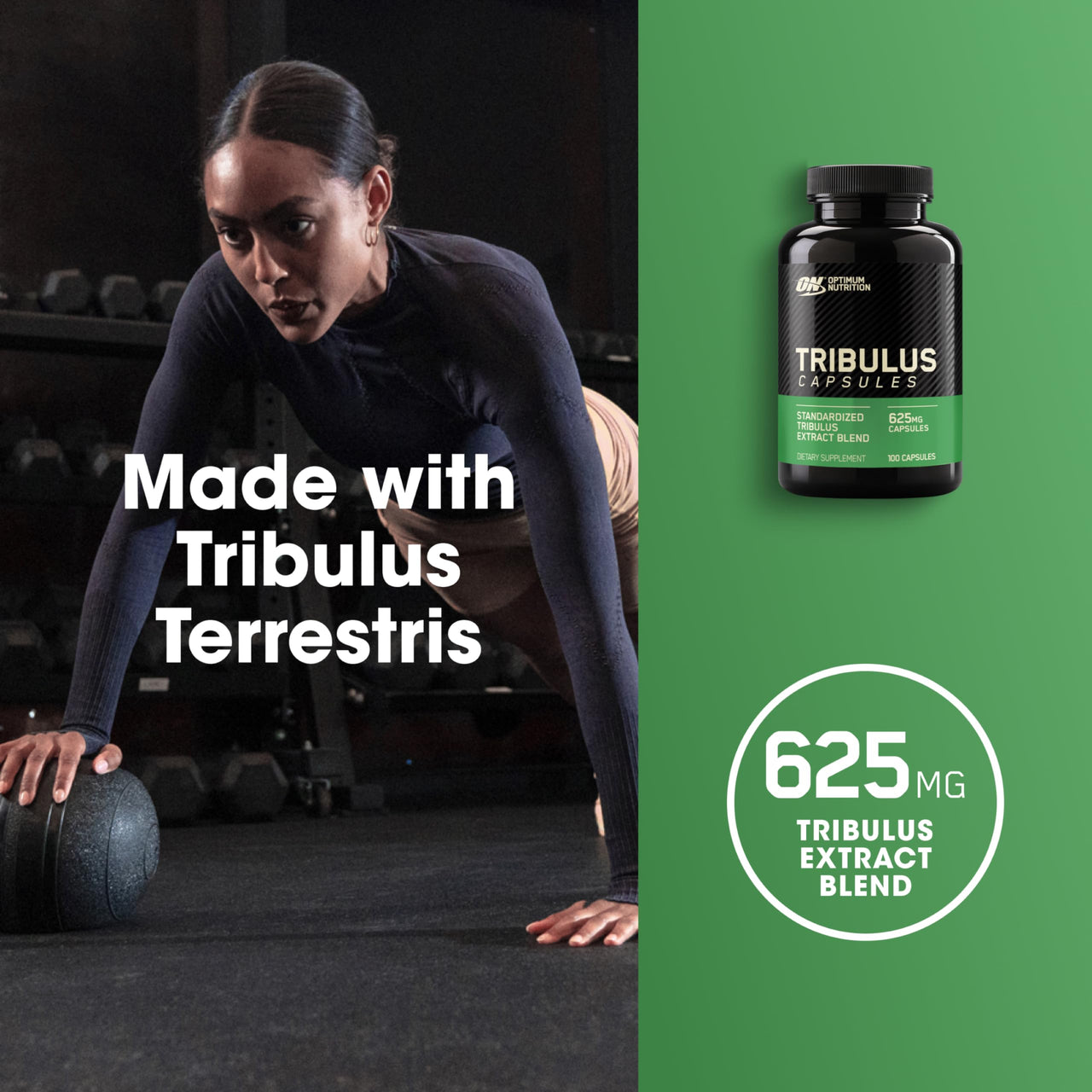 Optimum Nutrition Tribulus Terrestris 625mg, 100 Capsules