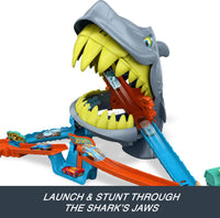 Thumbnail for Hot Wheels City Shark Chomp Beach Playset & 1:64 Scale Toy Car