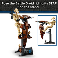Thumbnail for LEGO Star Wars: The Phantom Menace Battle Droid with STAP - Building & Learning Toy for Boys & Girls, Ages 12+ - Star Wars Toy & Model Kit - Gift Idea for Birthdays - 75428