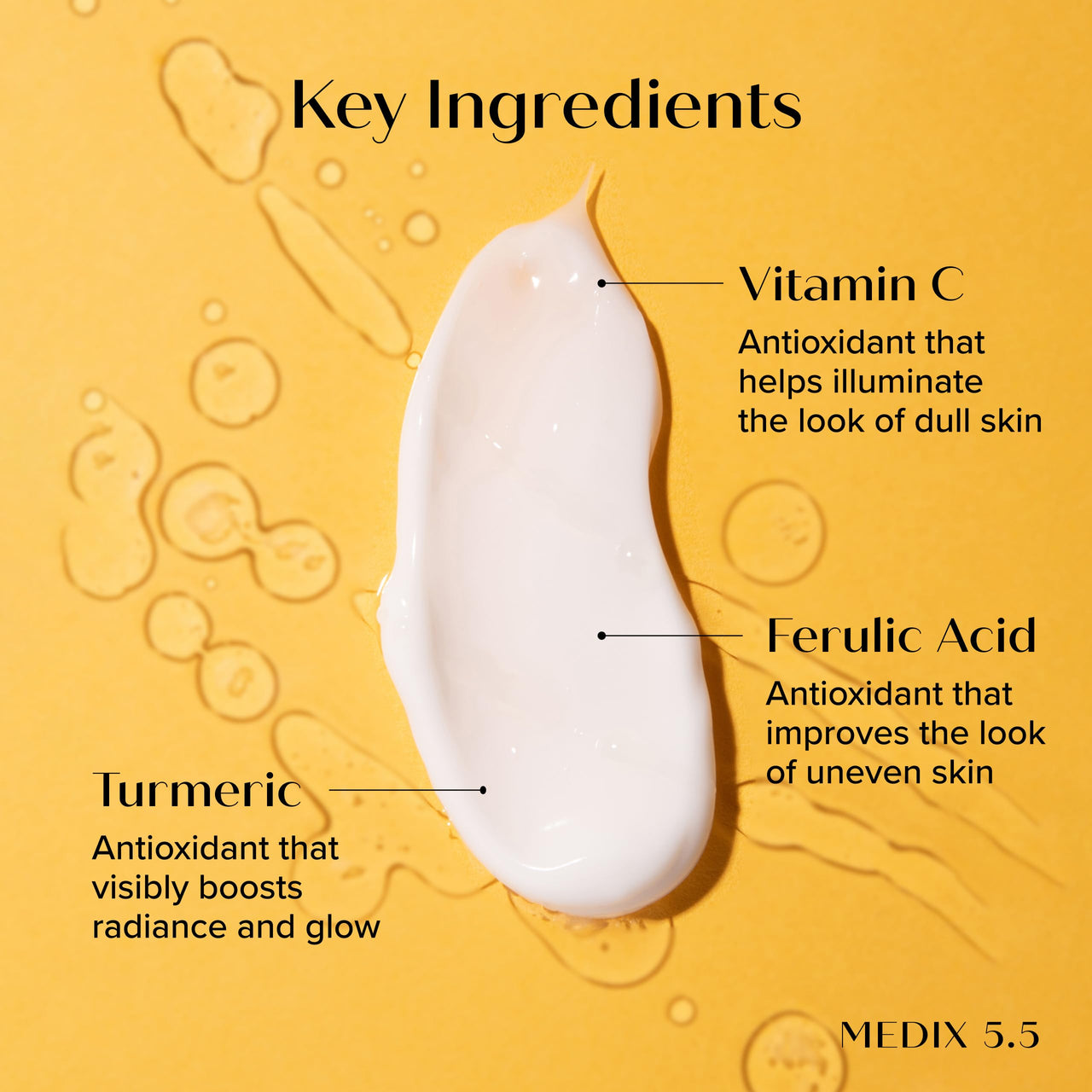 MEDIX 5.5 Vitamin C Cream Face Lotion & Body Lotion Moisturizer | Anti Aging Skin Care Firming & Brightening Cream Diminishes The Look Of Uneven Skin Tone, Age Spots, & Sun Damaged Dry Skin, 15 Fl Oz