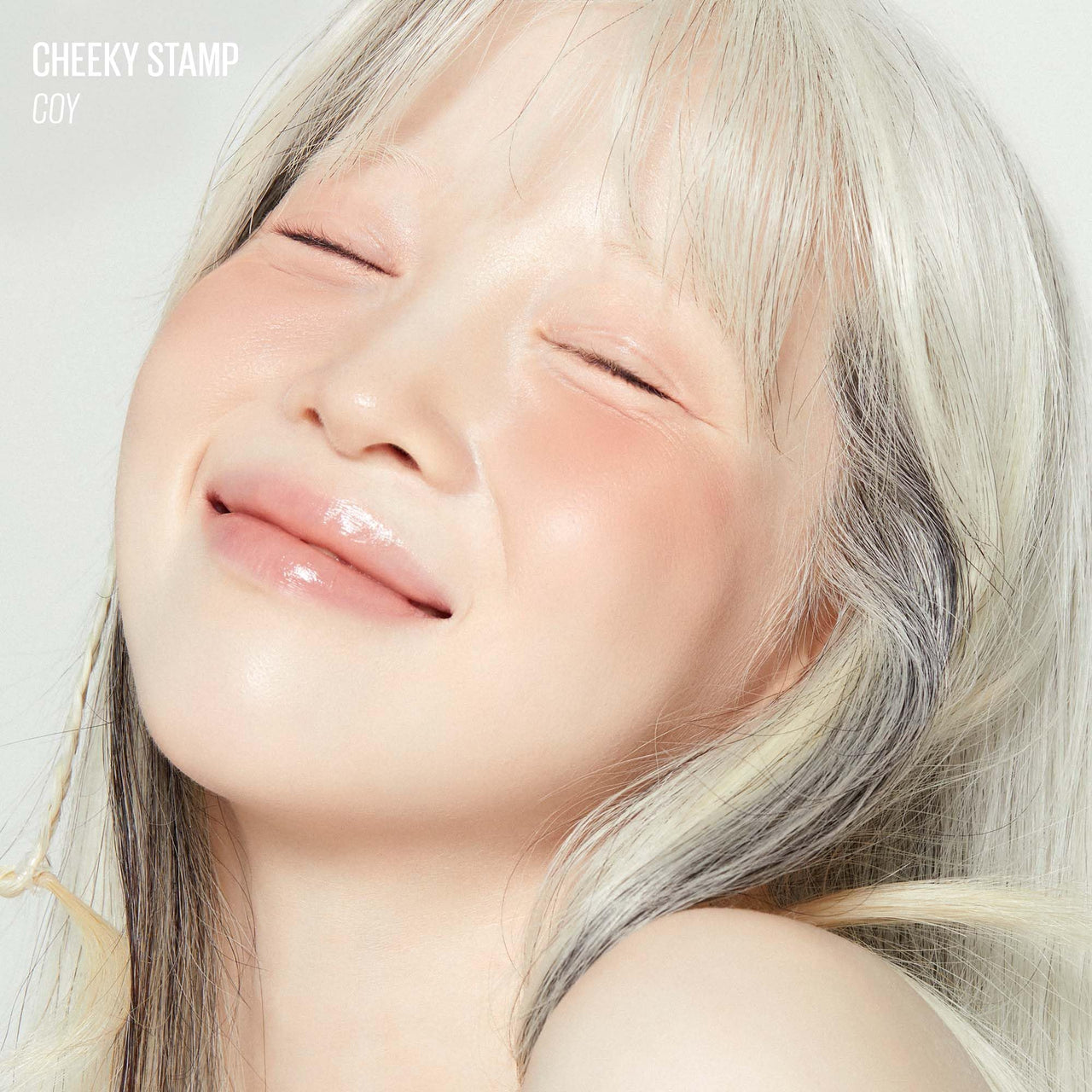 KAJA Blusher - Cheeky Stamp 01 Coy | Kbeauty, Cute Makeup, Buildable & Blendable Shade with Heart-shaped Applicator, Sunkissed Finish, Travel size, Hygienic, Portable, Korean Makeup, 0.17 Oz