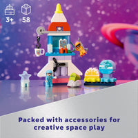 Thumbnail for LEGO DUPLO 3 in 1 Space Shuttle Adventure Toddler Building Toys - Space Toys for Boys & Girls, Ages 3+ Years - Gift for Christmas - Learning & Pretend Play Activity - 10422