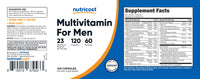 Thumbnail for Nutricost Multivitamin for Men 120 Capsules - Vitamins and Minerals for The Healthy Man