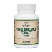 Thumbnail for Citrus Bergamot Supplement, 1000mg, 60 Capsules - Supports Healthy Cholesterol & Triglyceride Levels - 1,000mg Servings (Bergamonte Standardization) by Double Wood