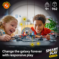 Thumbnail for LEGO Star Wars SMART Play: Throne Room Duel & A-Wing Interactive Building Toy - All-in-One Set - Reacts to How You Move and Play with a SMART Brick - Gift for Boys, Girls and Kids Ages 9+ - 75427