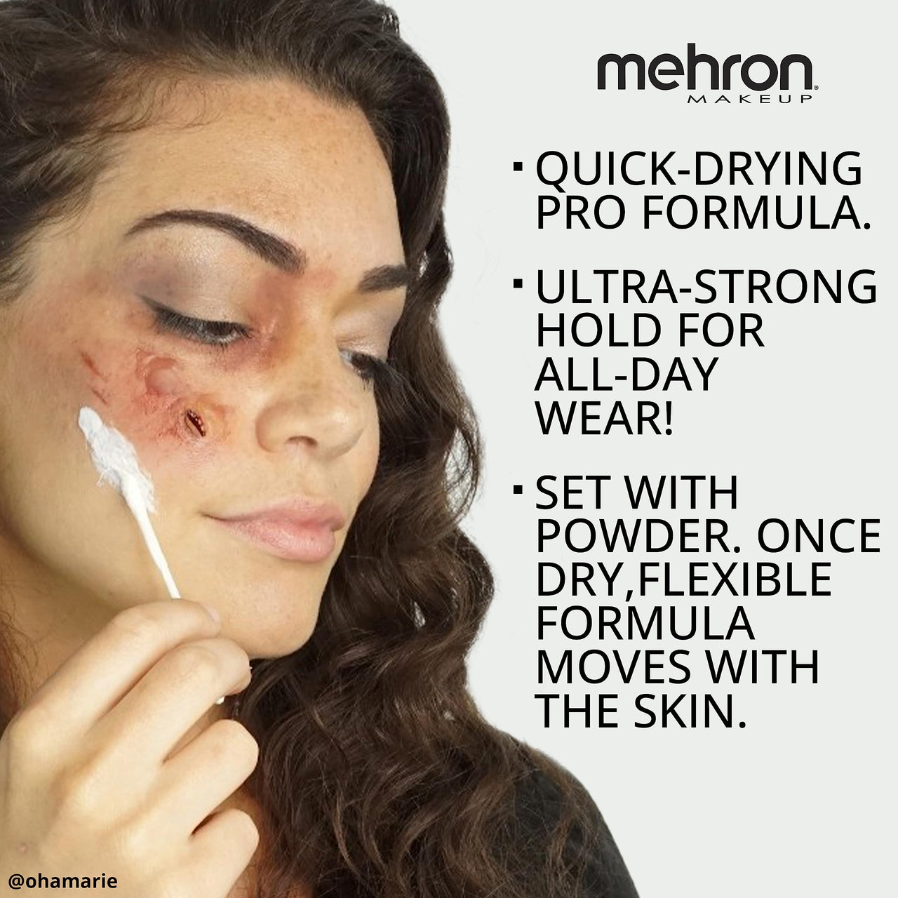 Mehron Makeup Liquid Latex | SFX Makeup | Halloween | Latex Glue for Skin | Prosthetic Glue 1 fl oz (30 ml) (Clear Flesh)