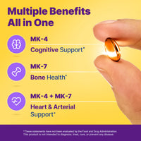Thumbnail for InnovixLabs Full Spectrum Vitamin K2-90 Softgels with 600 mcg of Trans Form MK7 and MK4 - Supports General Health and Bone Strength - Soy and Gluten Free K2 Vitamin Supplement