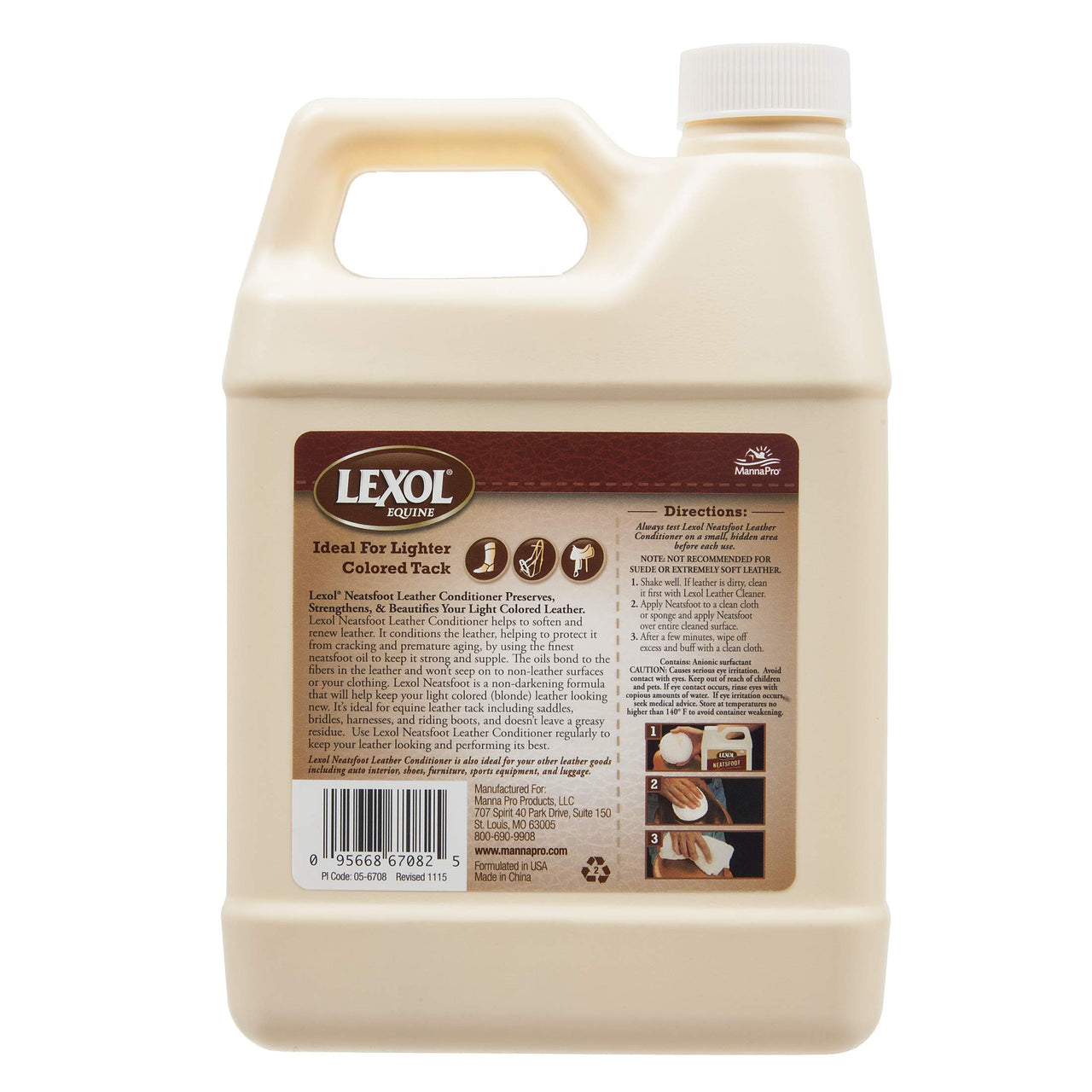 Lexol Neatsfoot Leather Conditioner | Helps soften and renew | 1 Liter