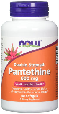 Thumbnail for NOW Foods Pantethine, 600 mg 60 Softgels (Pack of 2)