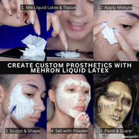 Thumbnail for Mehron Makeup Liquid Latex | SFX Makeup | Halloween | Latex Glue for Skin | Prosthetic Glue 1 fl oz (30 ml) (Clear Flesh)