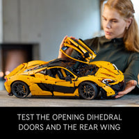 Thumbnail for Lego Technic McLaren P1 Scale Model Car for Adults, Racing Hypercar, Model Kit, for Men, Women, Parents and Husbands, Home Decor 42172