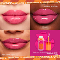 Thumbnail for NYX PROFESSIONAL MAKEUP Duck Plump High Pigment Plumping Lip Gloss with Spicy Ginger, Vegan Lip Makeup - Bubble Gum Bae (Bubblegum Pink)
