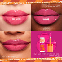 Thumbnail for NYX PROFESSIONAL MAKEUP Duck Plump High Pigment Plumping Lip Gloss with Spicy Ginger, Vegan Lip Makeup - Bubble Gum Bae (Bubblegum Pink)