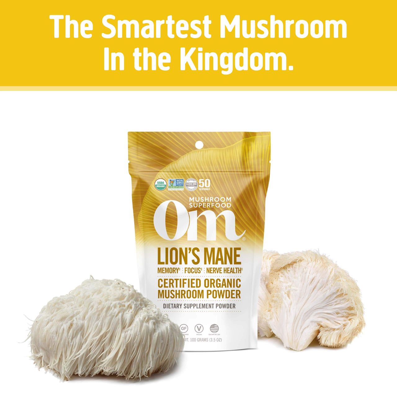 Mushroom Matrix Lion's Mane 3.57 Ounce (100 Grams) Pwdr