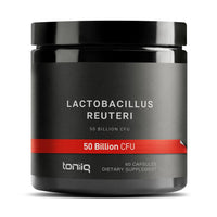Thumbnail for Toniiq 50 Billion CFU Lactobacillus Reuteri Probiotic 50mg per Serving - L Reuteri Probiotics - Highest CFU Count Lactobacillus Reuteri Probiotic - 60 Vegetarian Capsules - 60 Servings