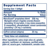 Thumbnail for Life Extension MacuGuard Ocular Support with Saffron – Eye Health Supplement for Healthy Vision – with Lutein, Meso-zeaxanthin, zeaxanthin, Saffron – Gluten-Free, Non-GMO – 60 softgels