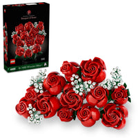 Thumbnail for LEGO Botanicals Bouquet of Roses Artificial Flowers - Fake Red Roses Building Set for Adults, Ages 18+ - Gifts for Birthdays for Her - Home Decor for Table Display - 10328