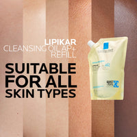 Thumbnail for La Roche-Posay Lipikar AP+ Gentle Foaming Cleansing Oil, Gentle Oil Cleanser for Face and Body Formulated with Niacinamide, Long-Lasting 24-hour Hydration, Fragrance-Free & Soap Free