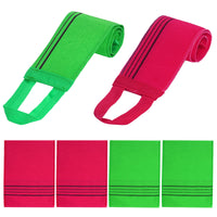 Thumbnail for obmwang 6 Pieces Korean Exfoliating Mitts and Washcloth Set, Asian Exfoliating Bath Washcloth and Korean Long Towels Back Scrubber for Women Men Shower Washing