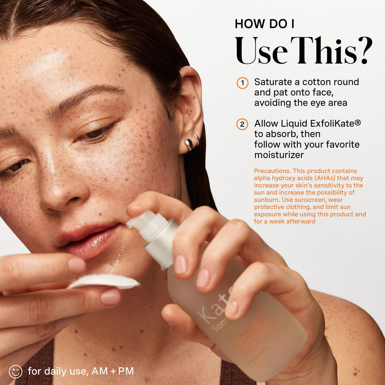 Kate Somerville Liquid ExfoliKate – Triple Acid Resurfacing Treatment – Clinically Formulated AHA Overnight Facial Exfoliator Smooths Skin and Minimizes Pores, 4 Fl Oz