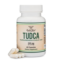 Thumbnail for TUDCA Bile Salts Liver Support Supplement, 500mg Servings, Liver and Gallbladder Cleanse Supplement (60 Capsules, 250mg) Genuine Bile Acid TUDCA with Strong Bitter Taste by Double Wood