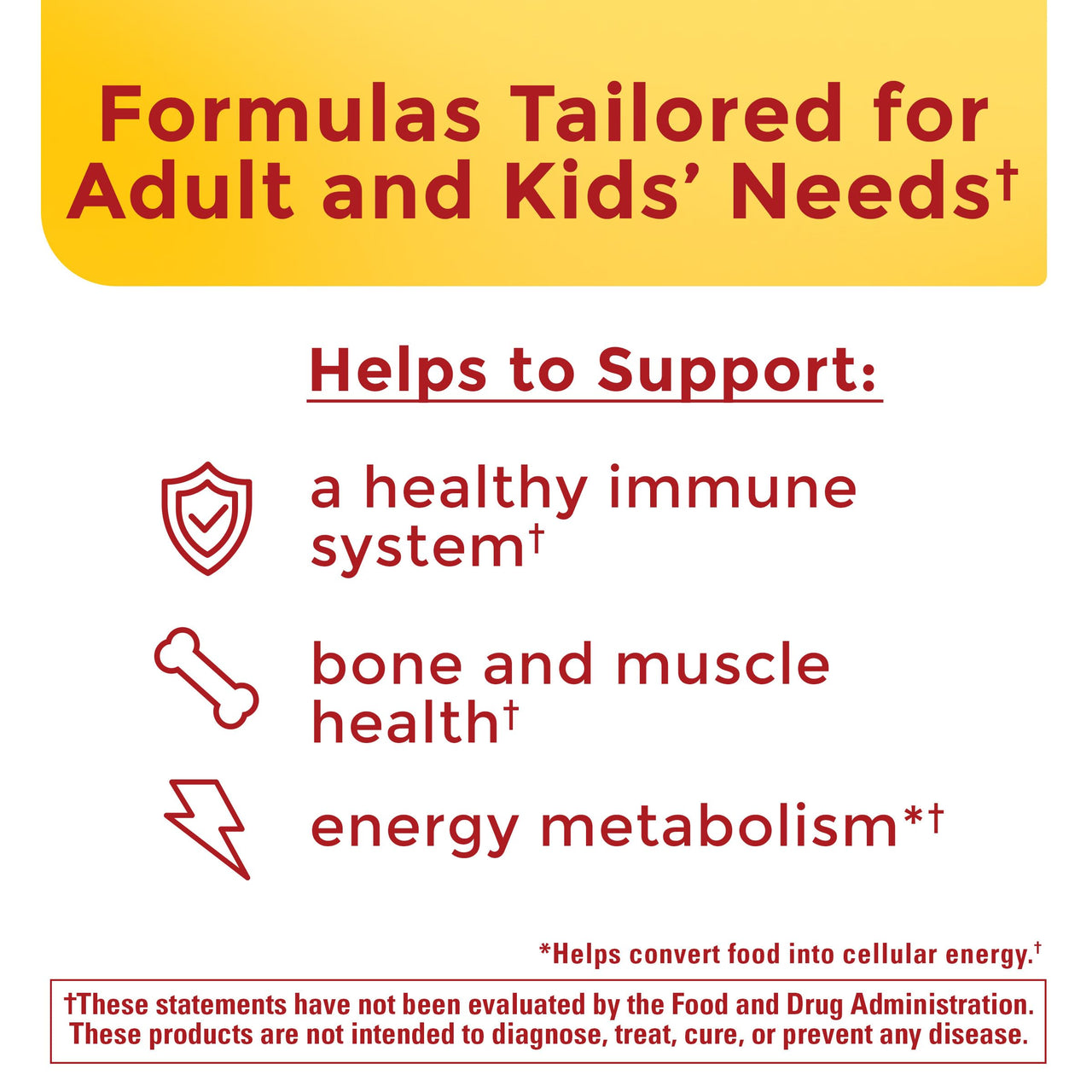 Nature Made Adult & Kids Multivitamin Gummies Combo Pack, Multis with Vitamin C, Vitamin D3, B Vitamins, Zinc, Omega 3 Fish Oil & More, Two Multivitamin Bottles for Whole Family