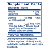 Thumbnail for Life Extension Vitamin D3 with Sea-Iodine™, 125 mcg (5000 IU) – Immune Support, Bone Health, Thyroid Health – 1 Daily, Gluten-Free, Non-GMO – 60 Capsules