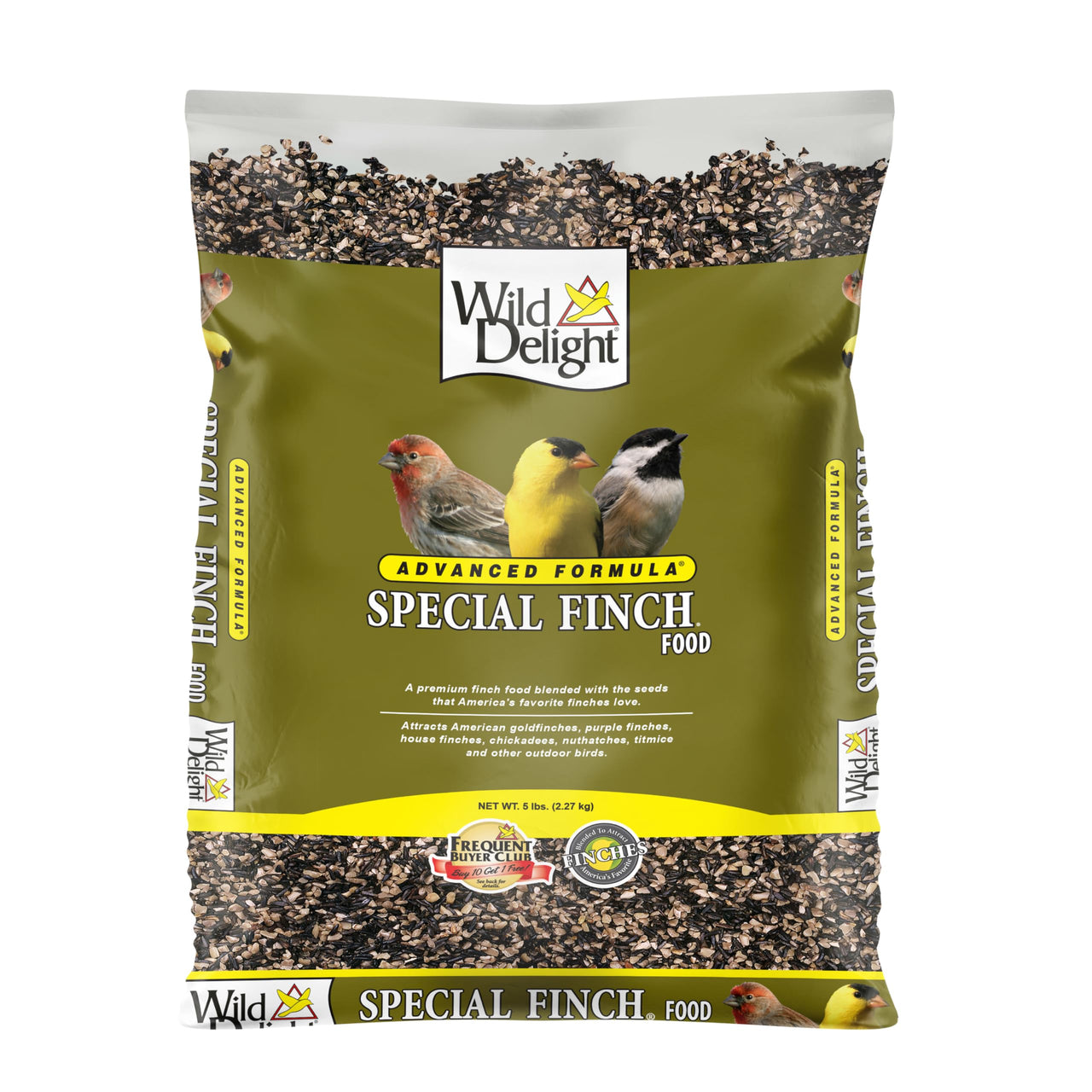 Wild Delight Advanced Formula Special Finch Food, Wild Bird Seed Mix, 5lbs