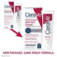 Thumbnail for CeraVe 1% Hydrocortisone Anti-Itch Cream, Fragrance-Free Relief for Eczema-Prone & Dry Skin, 1 Ounce