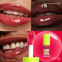 Thumbnail for NYX PROFESSIONAL MAKEUP Fat Oil Lip Drip, Moisturizing Lip Oil Gloss, Vegan Tinted Formula, Up to 12 HR Hydration - Newsfeed (Rose Nude)