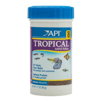 Thumbnail for API TROPICAL MINI PELLETS Mini Sinking Pellets Fish Food 1.7-Ounce Container