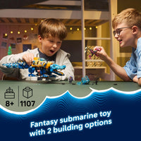 Thumbnail for LEGO DREAMZzz Crocodile Submarine Building Toy for Boys & Girls - Pretend Play Set for Kids, Ages 8+, W/2 Build Options - Includes 3 Minifigures & Treasure Creature - Gift Idea for Birthdays - 71512