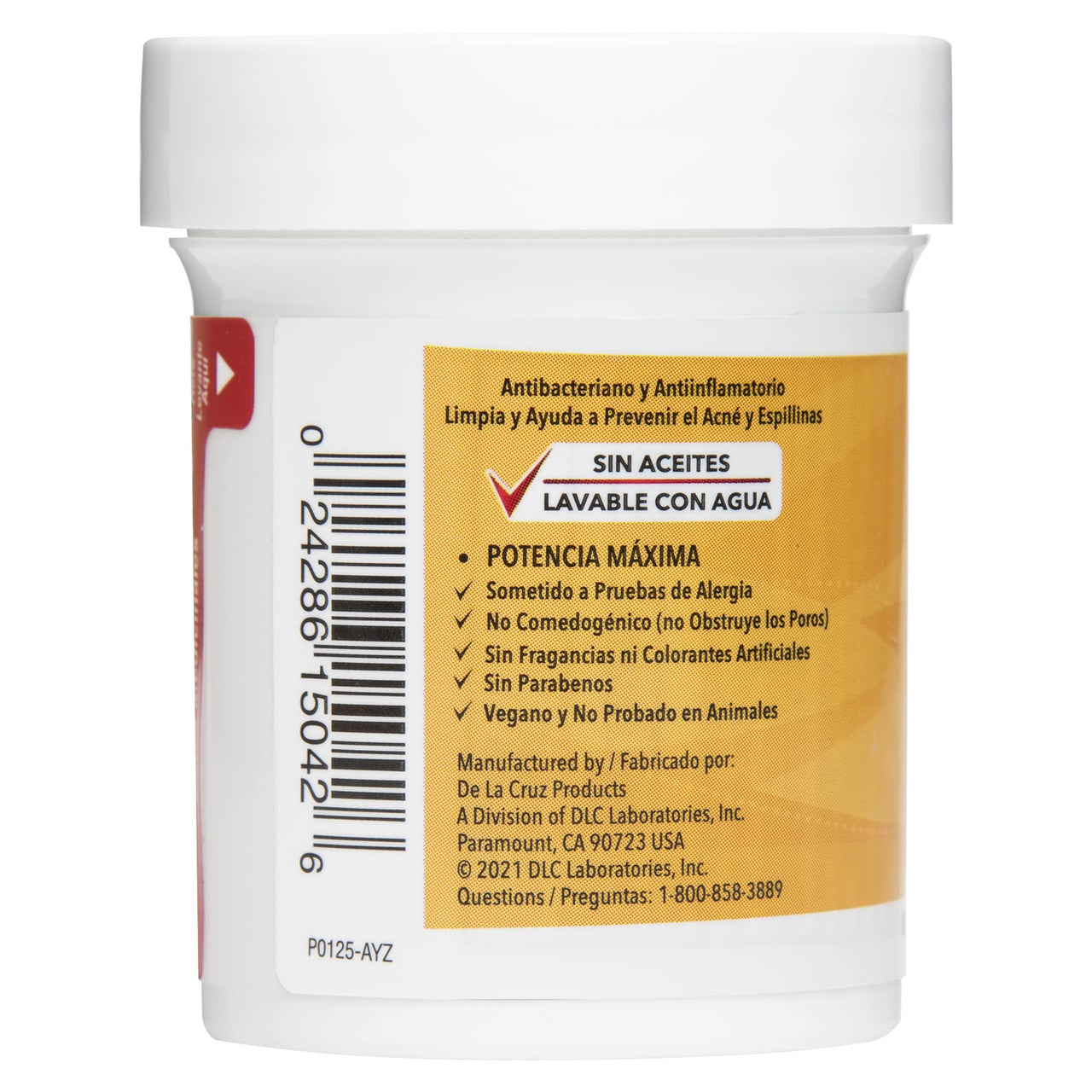 De La Cruz 10% Max Strength Sulfur Ointment Acne Treatment, Allergy-Tested, No Preservatives, Fragrances or Dyes, Made in USA 2.6 OZ Plus 2 Sulfur Soaps
