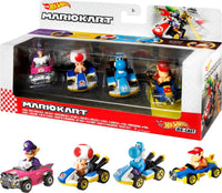 Thumbnail for Hot Wheels Mario Kart Vehicle 4-Pack, Set of 4 Fan-Favorite Characters Includes 1 Exclusive Model, Collectible Gift for Kids & Fans Ages 3 Years Old & Up