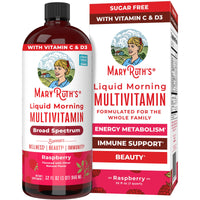 Thumbnail for MARYRUTH'S Liquid Morning Multivitamin for Women, Men & Kids | Vitamin A C D E B6 B12 Biotin Zinc | Beauty | Vegan | Non-GMO | Gluten Free | 32 Servings