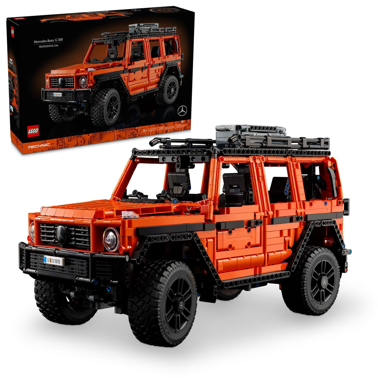 LEGO Technic Mercedes-Benz G 500 Professional Line Model Car Kits - Building Set of Mercedes G-Wagon for Adults, Ages 18+ - Gift for Birthdays with Realistic Details - 42177
