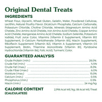 Thumbnail for Greenies Veterinarian-Recommended Adult Natural Dental Dog Treats Regular Size, Dog Dental Chews, Original Flavor, 54 oz. Pack, 54 Count