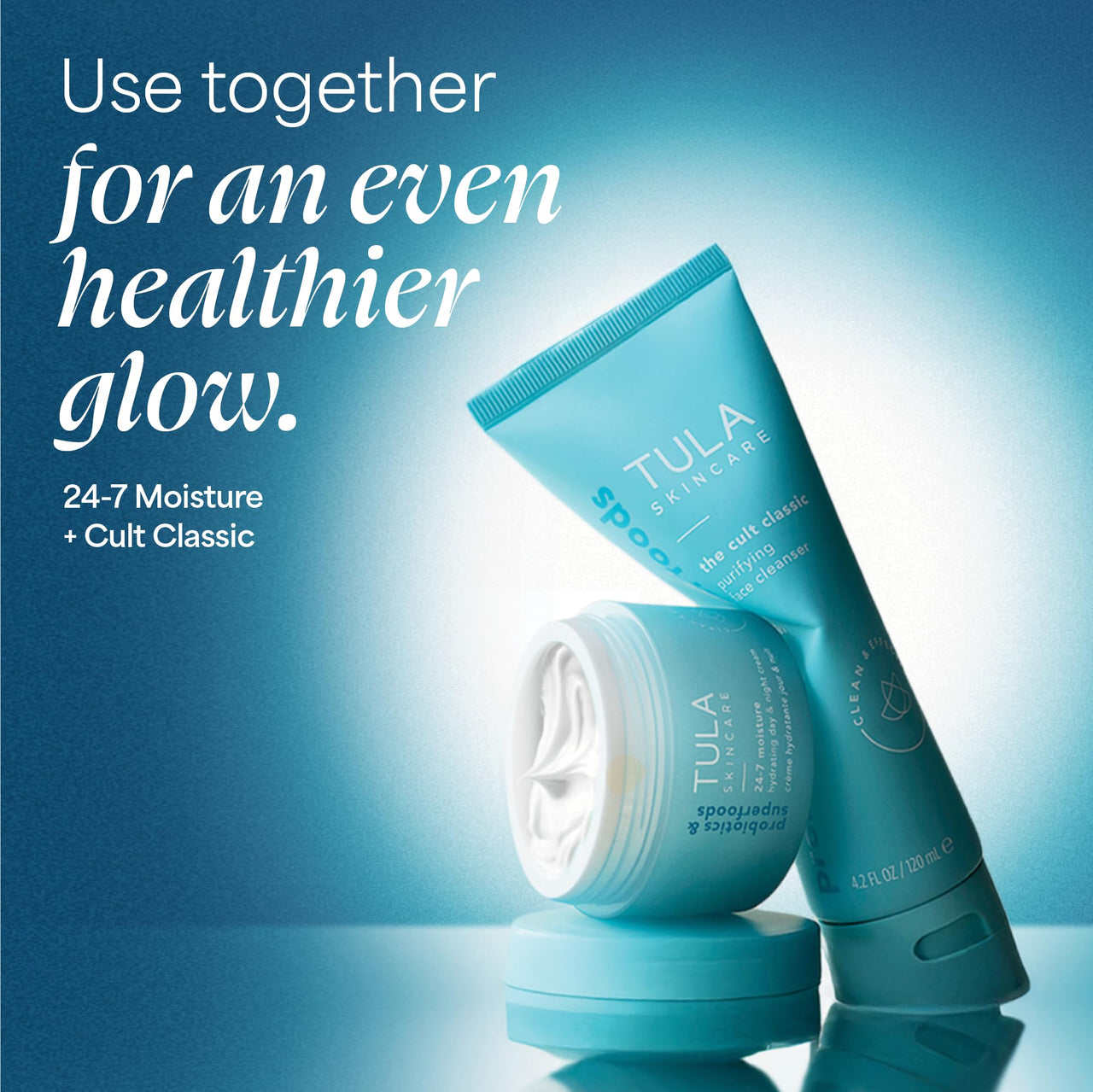 TULA Skin Care 24-7 Moisture Hydrating Day and Night Cream - Travel-Size, Ultra Nourishing Moisturizer for Face, Improves, Soothes & Maintains Skin Balance, 0.5 oz.